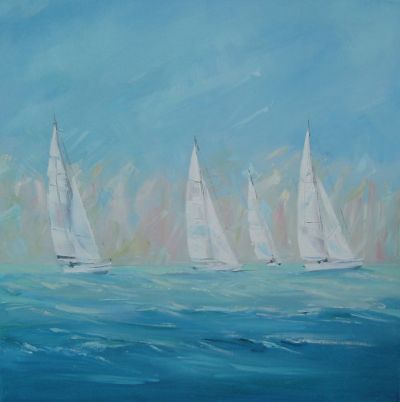 White Sails off Cowes